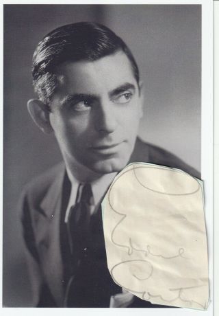 , Eddie Cantor D1964 @72 - Larger Than Life Us Comic Actor Signed Piece & Pc Pic