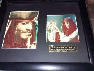 Johnny Depp Signed Pirates Of The Caribbean Framed Photos