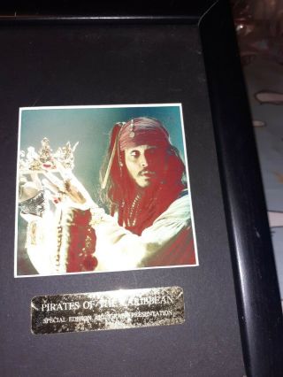 Johnny Depp Signed Pirates Of The Caribbean Framed Photos 3