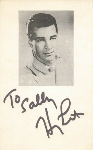 Hy Lit Signed Promo Flyer - A Radio Dj On Wibg From The 1950 