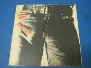 Empty Sleeve No Record The Rolling Stones Sticky Fingers Metal Zip 12968