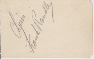 Frank Randle (1901 - 1957) Signed Album Page Comedian It 