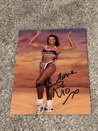 Uk Tv Show Gladiators - Pre Printed Signed Card - Gladiator Rio 1997