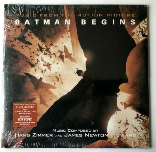 Batman Begins Soundtrack 2 - Lp Record Set Hanz Zimmer Hot Topic Orange & Black