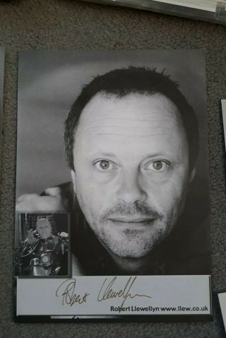 Robert Llewellyn Kryten Red Dwarf Signed Photo Card