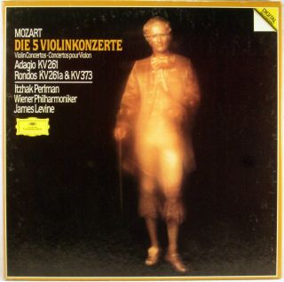 3 Lp Box Dgg Digital 1986 Mozart Perlman 5 Violin Concertos Levine R - 215506 Nm