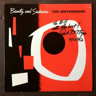 Signed Vinyl Lp Record The Smithereens Near Beauty And Sadness Pat Dinizio