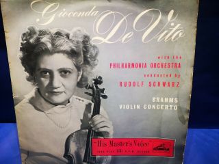 @hmv Alp 1104 Red/gold Gioconda De Vita Brahms Violin Cto Schwarz 210 Grams