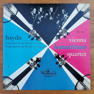 Westminster Wl 5314 Haydn String Quartets Op.  64 1&3 Vienna Konzerthaus Quartet