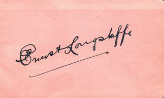 Golden Age Composer Classical Ernest Longstaff Hand Signed Autograph 1940s Page 2
