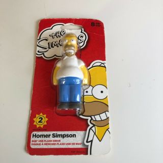 Rare Homer Simpson Sandisk 8gb Usb Flash Drive Memory Stick Storage The Simpsons