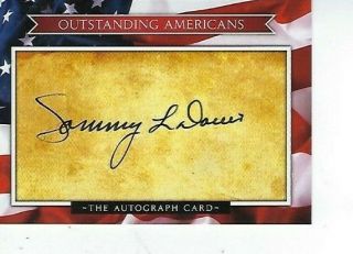 Sammy L.  Davis Signed Outstanding Americans Autograph Card - Medal Of Honor