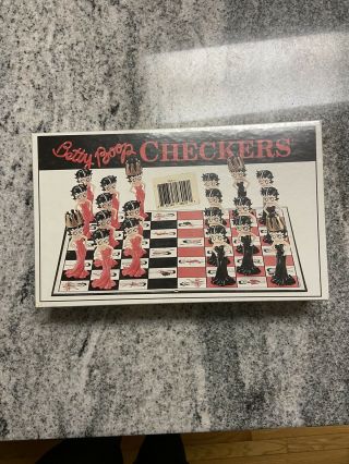 Betty Boop Checkers Game 2003 Big League Productions Factory Retired