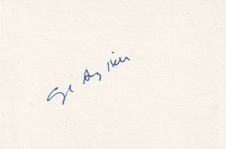 George Roy Hill – Oscar Winner – Film Director – Authentic Signature