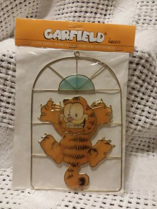 Garfield The Cat Capiz Shell Hanging Decor Garfield Hanging In Window Enesco