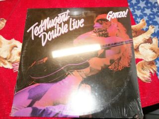 Ted Nugent Double Live Gonzo 1978 Epic 1st Press 2lp No Bar Code