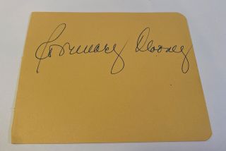 Rosemary Clooney Signed Autograph Book Page With John Neville To Reverse
