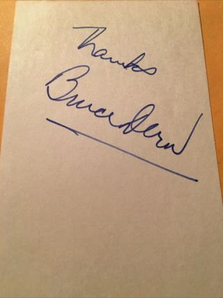 Bruce Dern Autograph,  Aa Nom.  For “nebraska” Shot John Wayne In “the Cowboys”