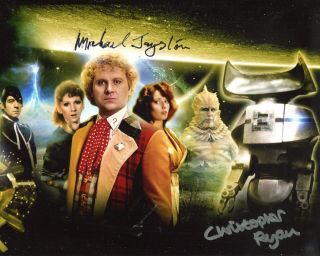 Doctor Who 8x10 Photo Signed By Michael Jayston And Christopher Ryan