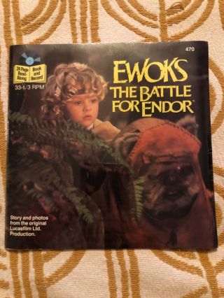 Star Wars Ewoks Battle For Endor Book And Record