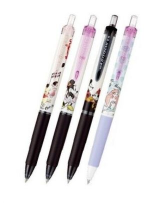 Disney X Uni Jetstream 4 Ballpoint Pen Mickey Minnie Mouse 0.  5mm Pen Black Ink