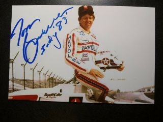 Tom Sneva Authentic Hand Signed Autograph 4x6 Photo - Race Car Driver Indy 500
