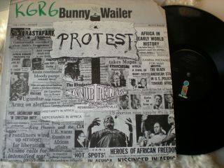 Bunny Wailer Protest Lp Nm - Vinyl 1977 Usa Island Ilps - 9512 Sly & Robbie Dub