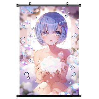 Re Zero Anime Rem Ram Wall Scroll Poster Home Decor Cosplay Gift 60 90cm 31