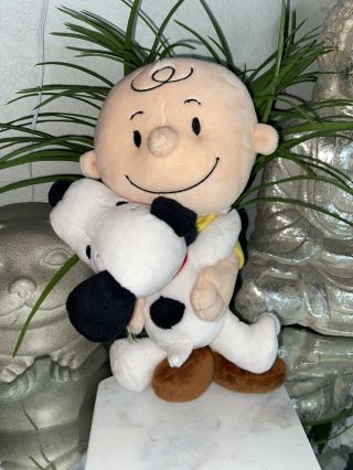 Nwt Hallmark Happiness Is A Hug From A Friend Peanuts Charlie Brown Snoopy Plush
