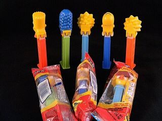 The Simpsons Pez Dispensers Set of 5 Homer Marge Maggie Lisa Bart SHIPS 2