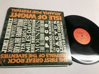 Jimi Hendrix Miles Davis Isle Of Wight Festival Rock Record Vinyl Album