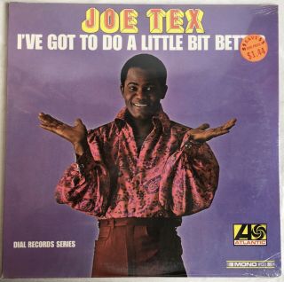 Joe Tex I’ve Got To Do A Little Hit Better Lp Atlantic 8133 Mono,