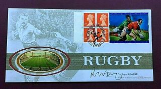 Benham Fdc - Signed By Roger Uttley (rugby International) - Rugby 1999 - Ex