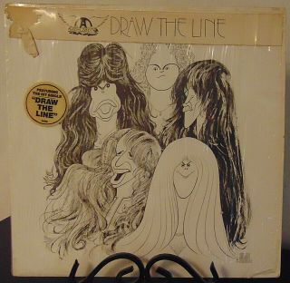 Aerosmith ‎– " Draw The Line " - 1977 - 1st Press - Rock Vinyl Lp - Ex - Shrink
