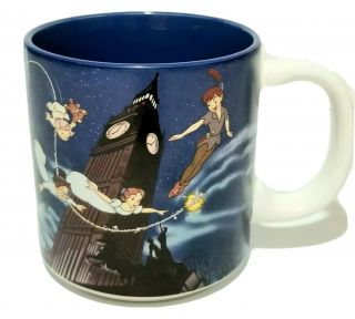Vintage Peter Pan Coffee Mug By Walt Disney Rare Made In Japan Tea Cup D Handle