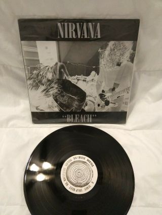 Nirvana Lp " Bleach " (sub Pop Records/reissue•2009 Sp - 834) Vg/nm