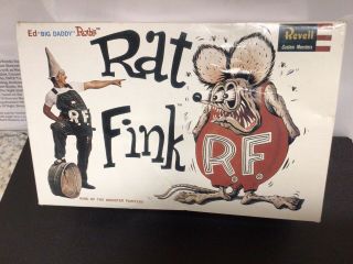 Ed " Big Daddy " Roth Revel 1999 Rat Fink Model Kit Complete Open Box
