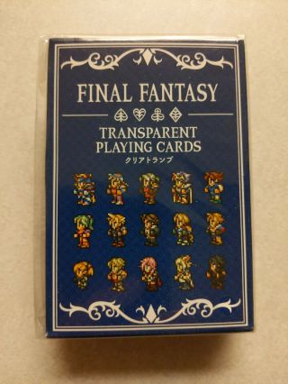 Square Enix Final Fantasy - Clear Playing Cards - From U.  S.