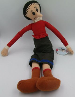 Nwt Vintage 1994 Olive Oyl Popeye Cartoon Plush Stuffed Doll 16 "
