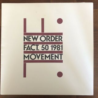 Order Movement Fact 50 White Cover Vinyl Nm -