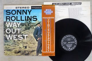 Sonny Rollins Way Out West Contemporary Gxc - 3104 Japan Obi Vinyl Lp