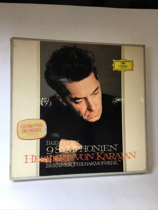 Beethoven 9 Symphonien With Herbert Von Karajan 8 Lp Box Set Deutsche Grammophon