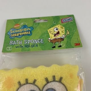 Nickelodeon SpongeBob SquarePants Bath Sponge With Pants Holder Vintage 2002 3