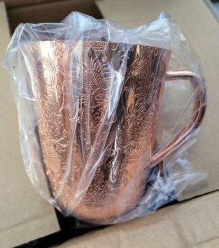 Copper Moscow Mule Cup Absolut Elyx Thick Heavy Copper Cup