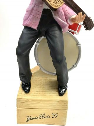 Young Elvis Presley McCormick Whiskey Decanter Bottle,  Music Box 