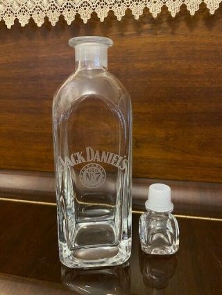 Jack Daniels Rare Tall Skinny Fenton Lead Crystal Decanter