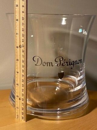 Dom Perignon Champagne Ice Bucket Acrylic Signed M.  Szekely NIB 2