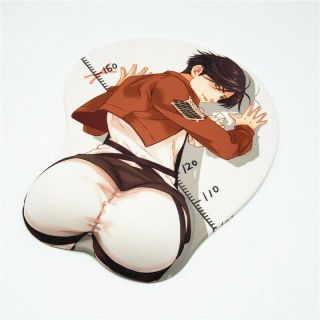 Anime Attack on Titan Levi·Ackerman 3D Mouse Pad Oppai Sexy Wrist Rest Gift Hot 2