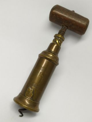 Rare Antique Thomason Type Mechanical Corkscrew Great Patina