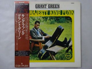 Grant Green His Majesty,  King Funk Verve Records Mv 4010 Japan Promo Lp Obi